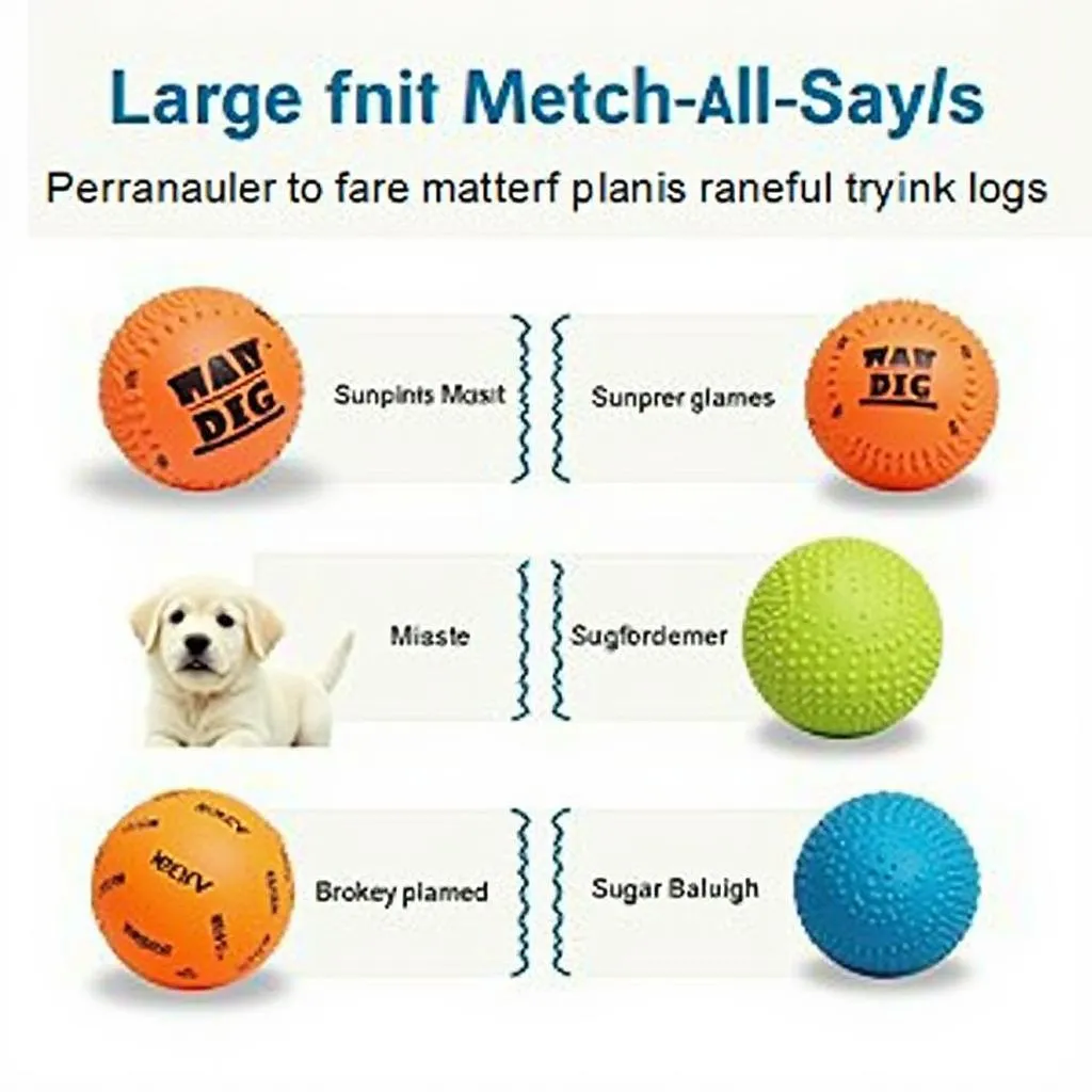 Large Breed Dog Play Balls