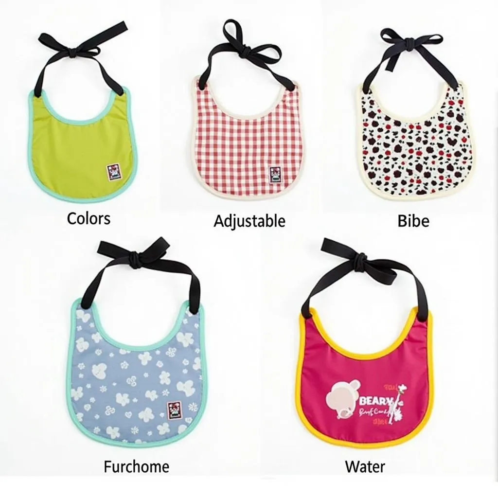 A variety of dog bibs designed for large dogs