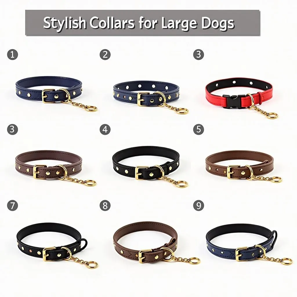 Large Dog Designer Collars Styles