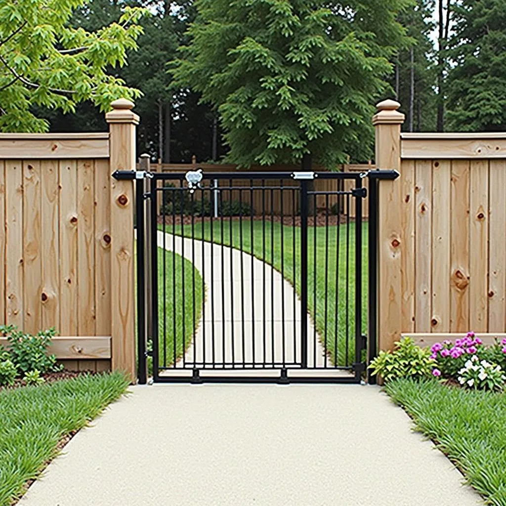 Large Dog Gate for Outside