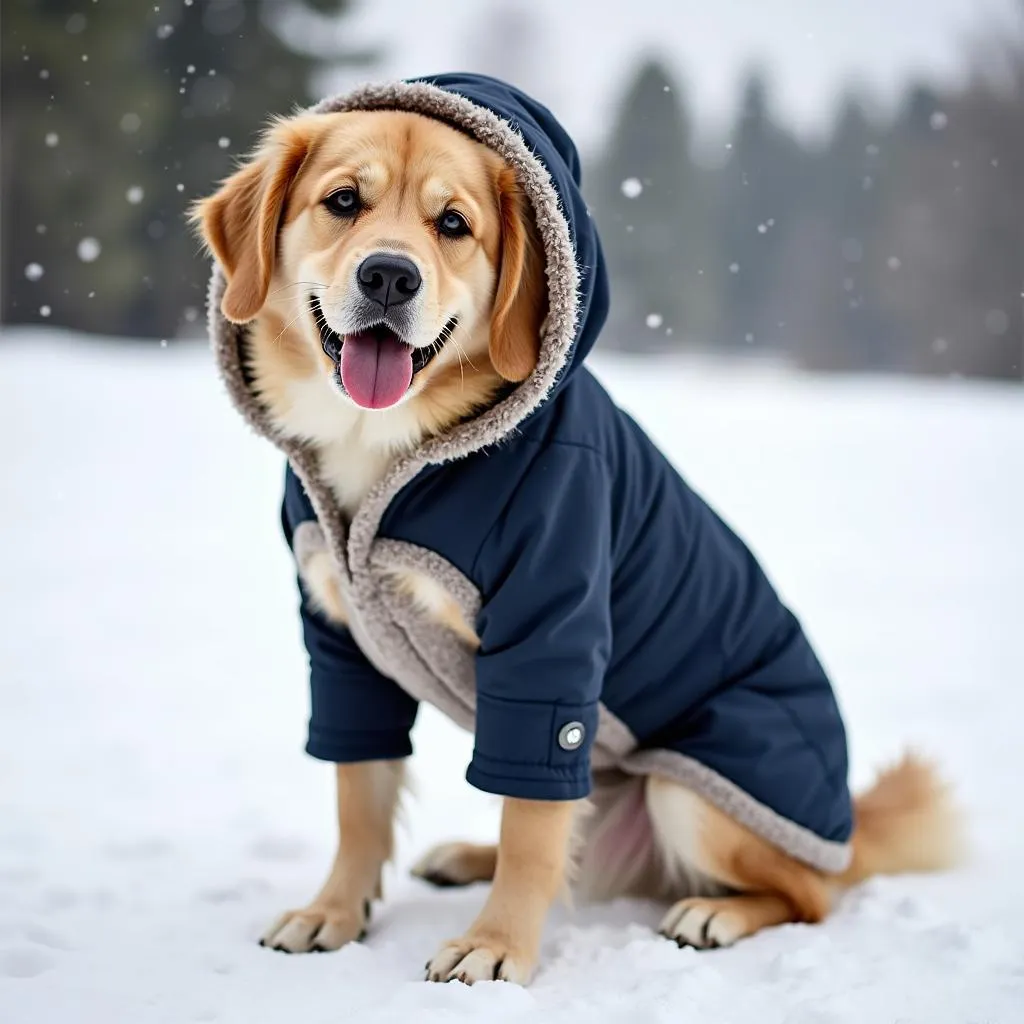 Large dog shirt for winter protection