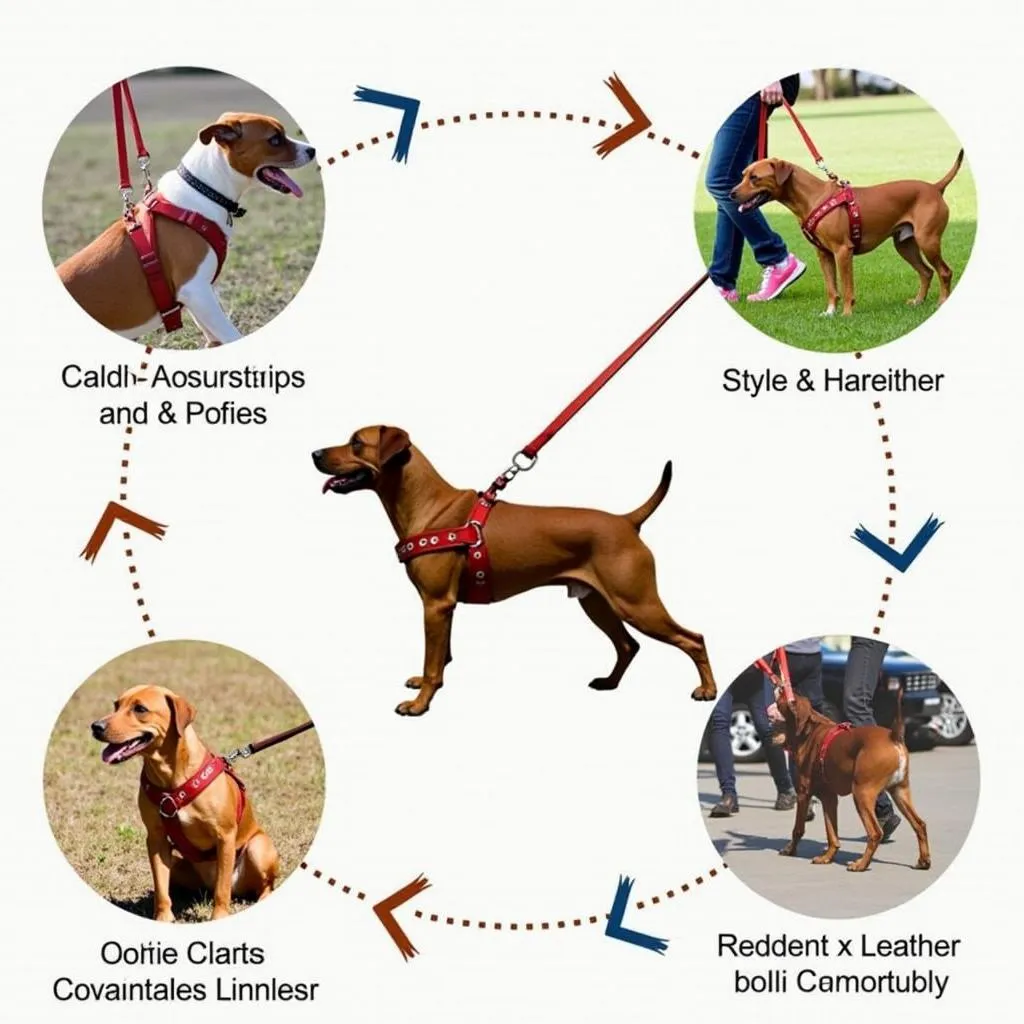 Leather Harness for Dog Walking and Training