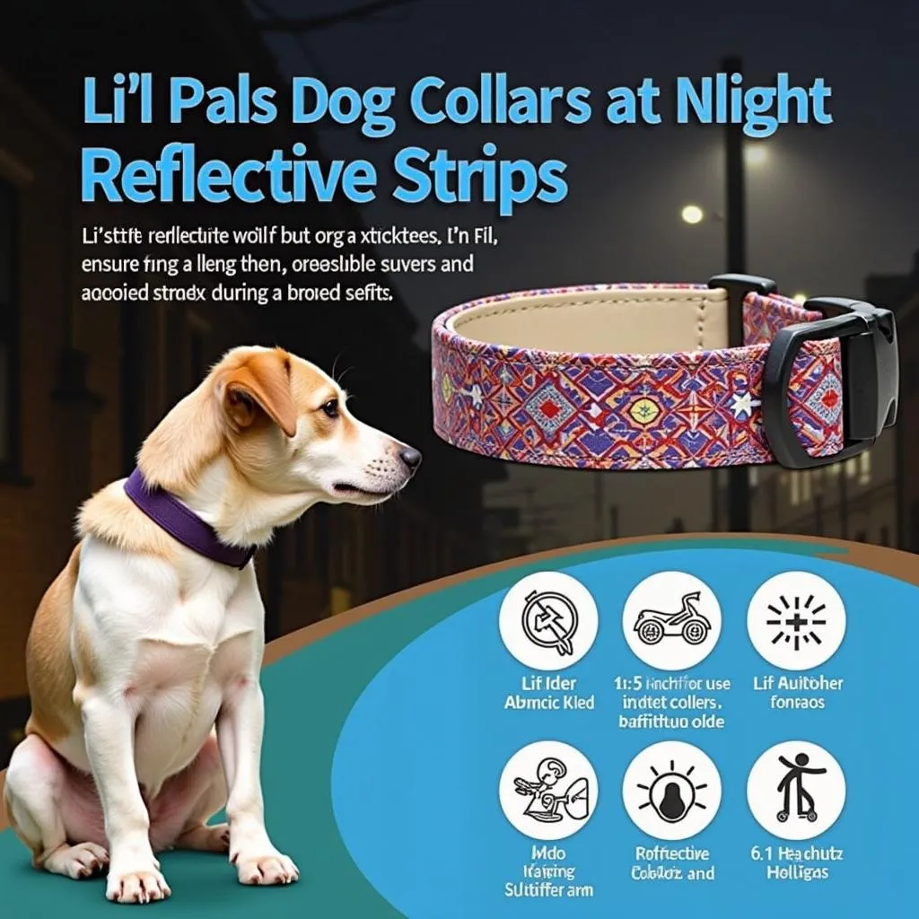 Li'l Pals Dog Collars with Reflective Strips