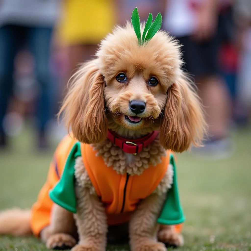 Dog Dressed Up in a Cute Costume