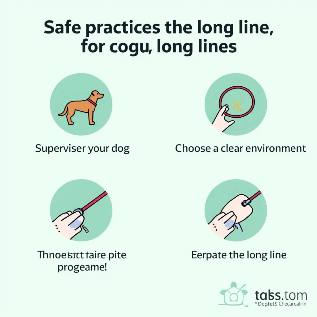 Safety tips for using long lines for dogs