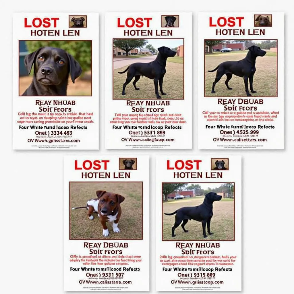 Lost Dog Flyers in Mesa, AZ