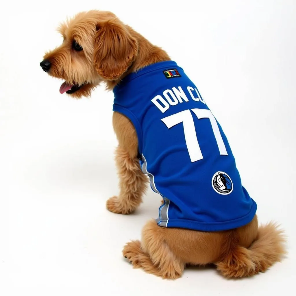 Luka Doncic Dog Jersey with Dallas Mavericks Logo