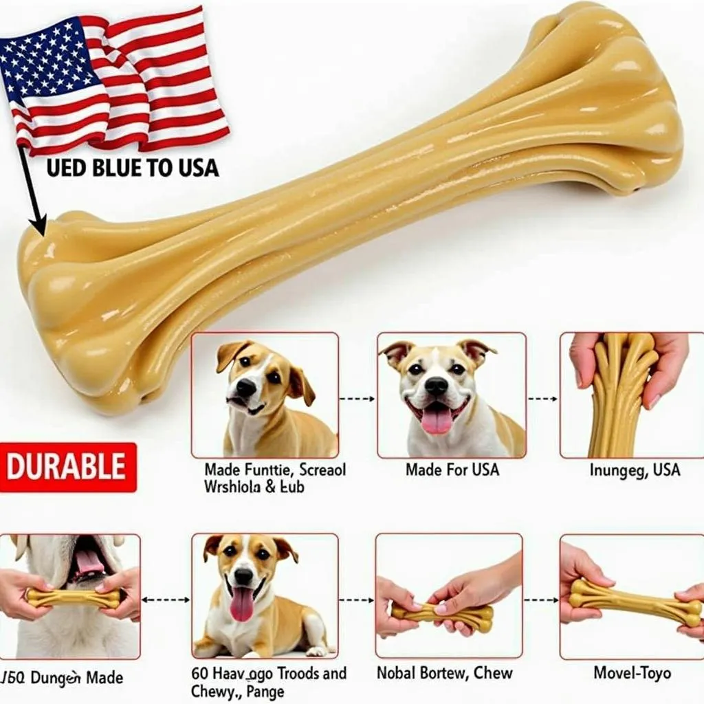 Made in America Dog Toy Durable Chew