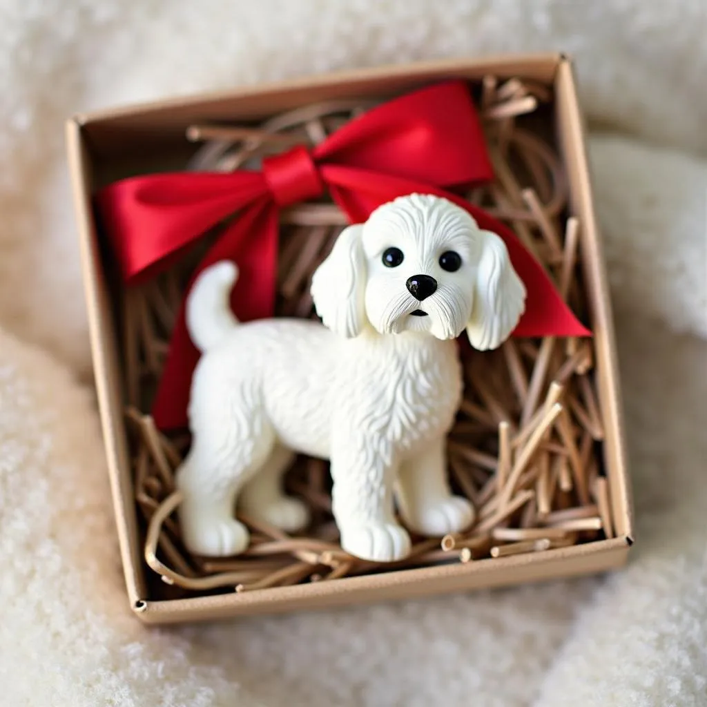 Maltese dog ornament gift