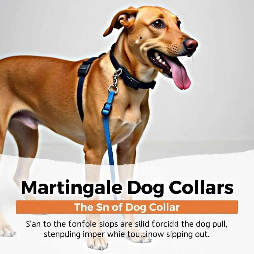 Martingale dog collars for safety and comfort