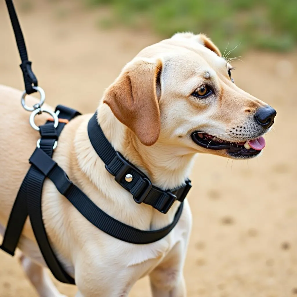 Martingale halter for strong dogs