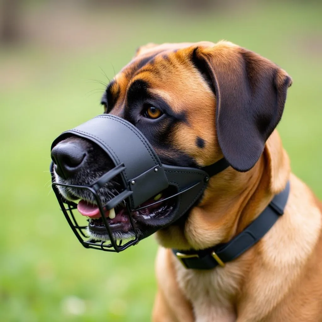 Mastiff Dog Muzzle For Safety & Peace of Mind