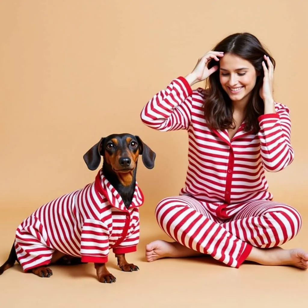 Dachshund Matching Pajamas