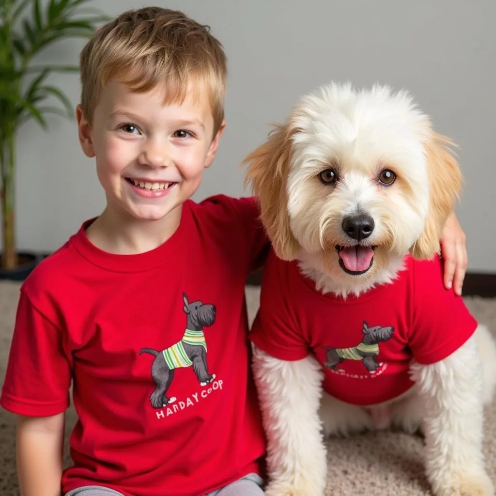 Matching outfits for dogs and their humans