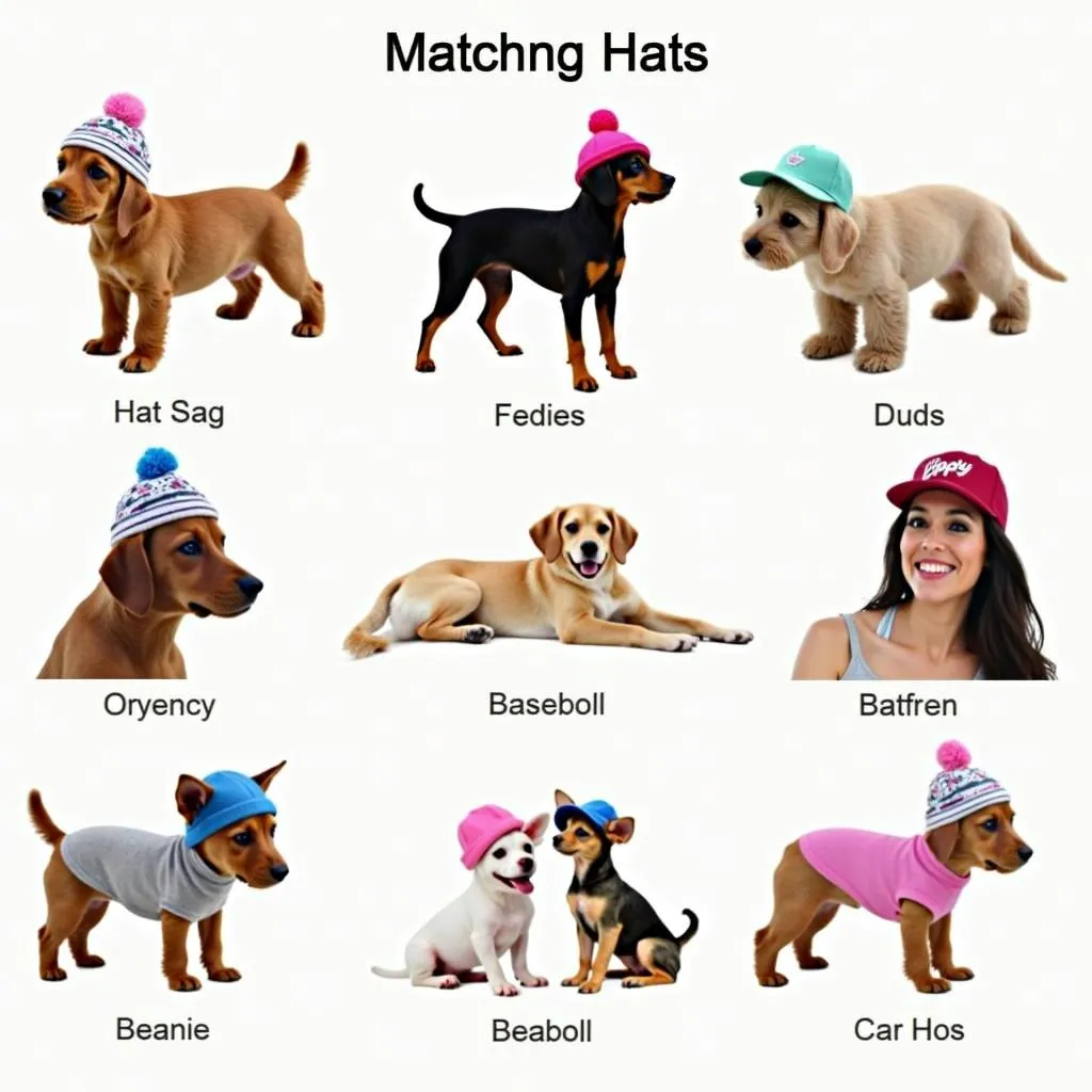 Matching hats for dogs and owners, a fun and fashionable way to show off your love for your furry friend