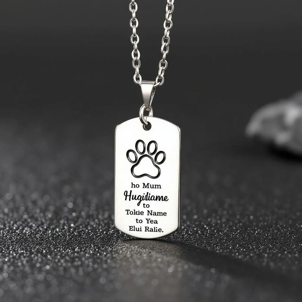 Personalized Mens Dog Chain Necklace for a Special Gift