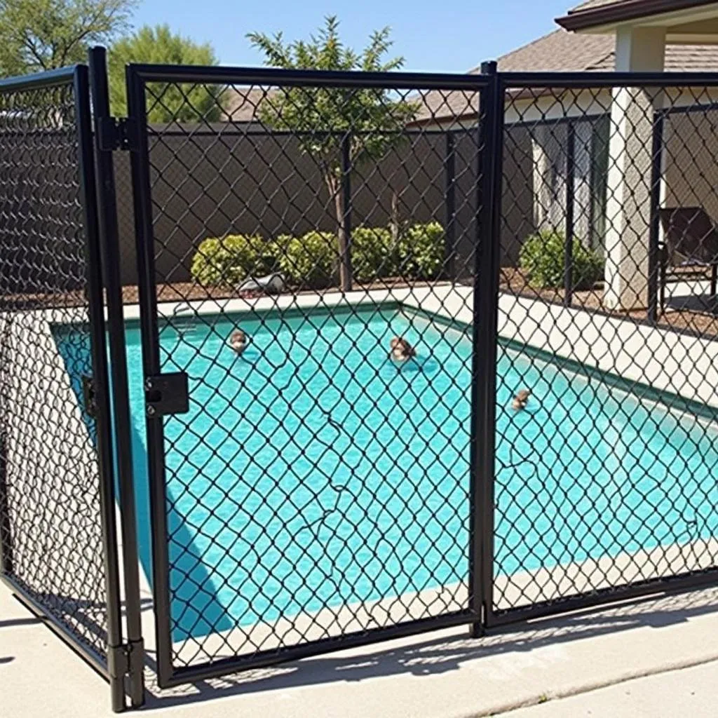 Mesh Dog Pool Fence