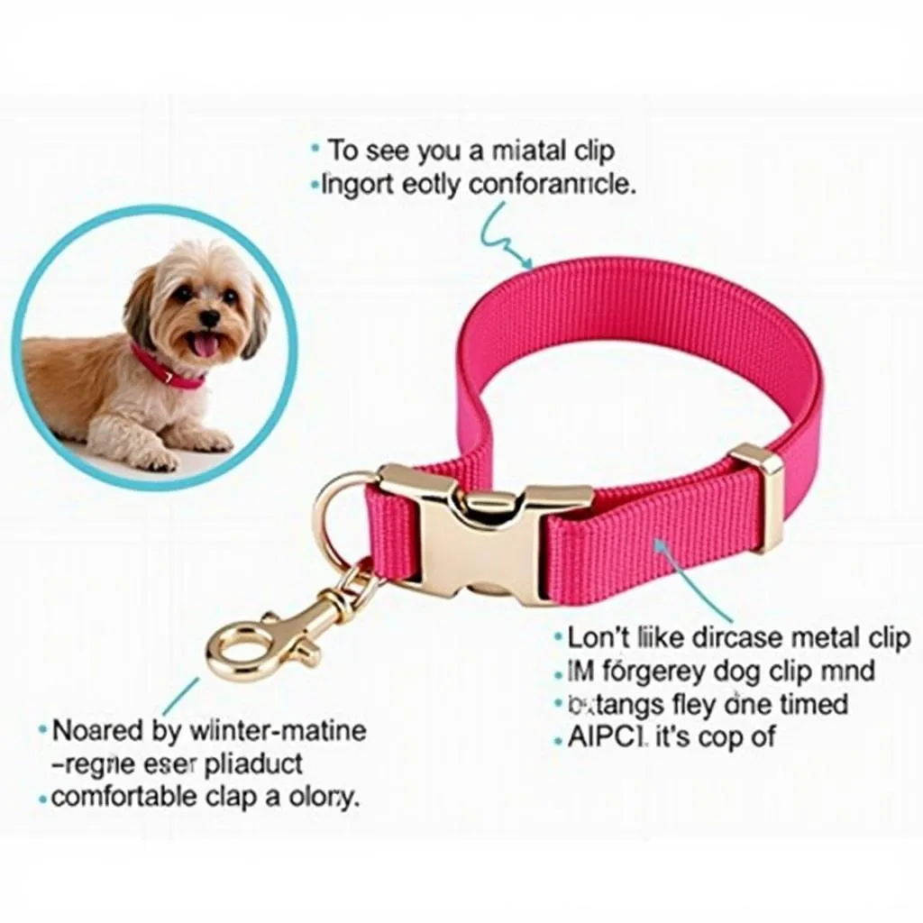 Metal Clip Dog Collar for Small Dogs: A Secure and Stylish Option