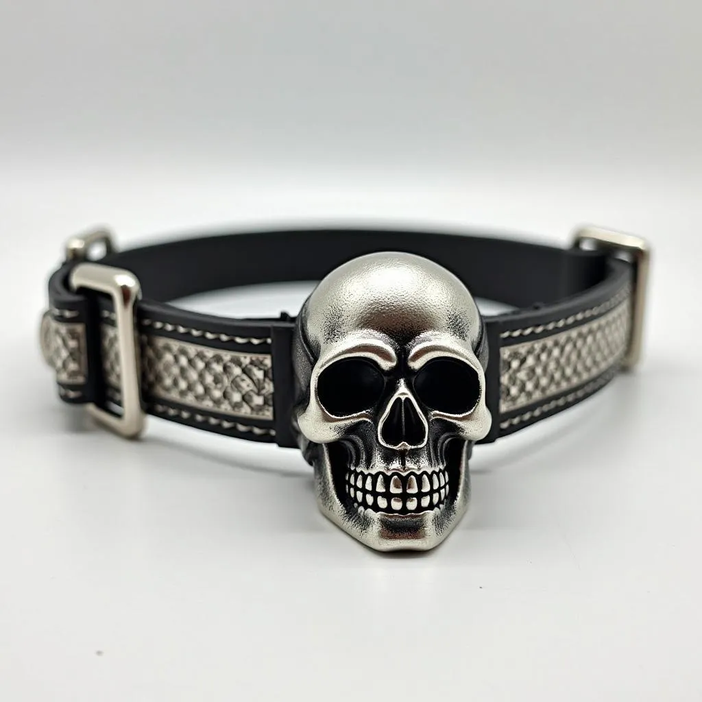 Metal Skull Dog Collar