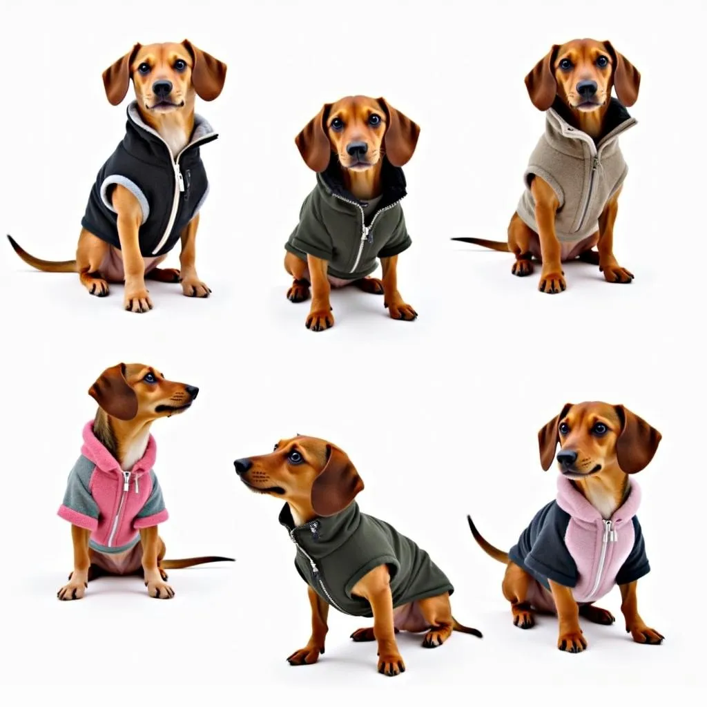 Mini Dachshund Dog Coats Styles for Winter Weather