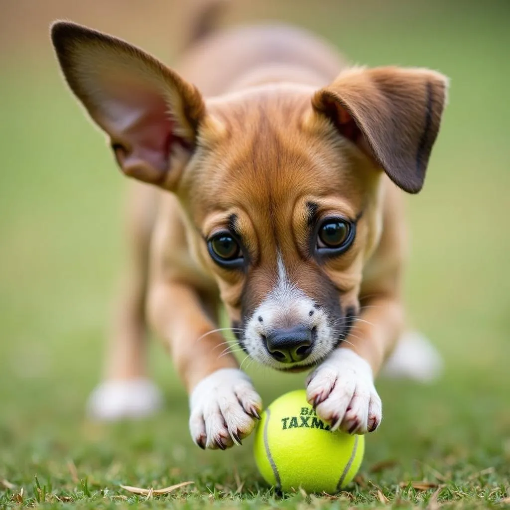 Mini tennis balls for small dog breeds