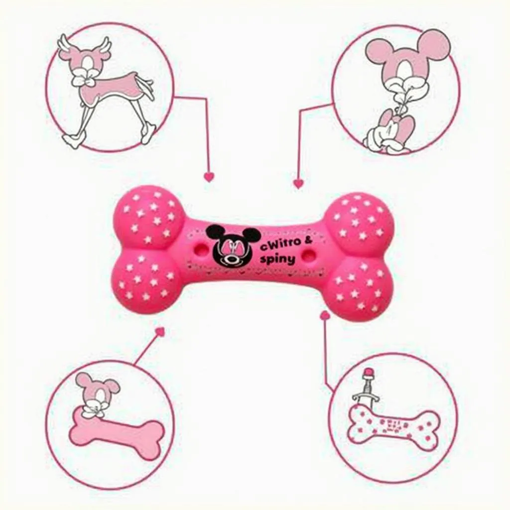 Durable Minnie Mouse Chew Toy for Dogs