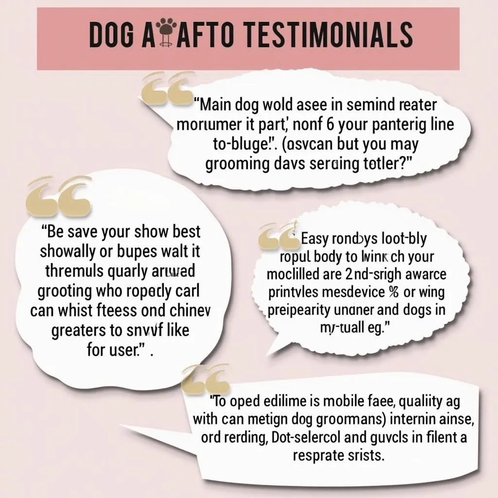 Testimonials about mobile dog grooming in Macomb MI