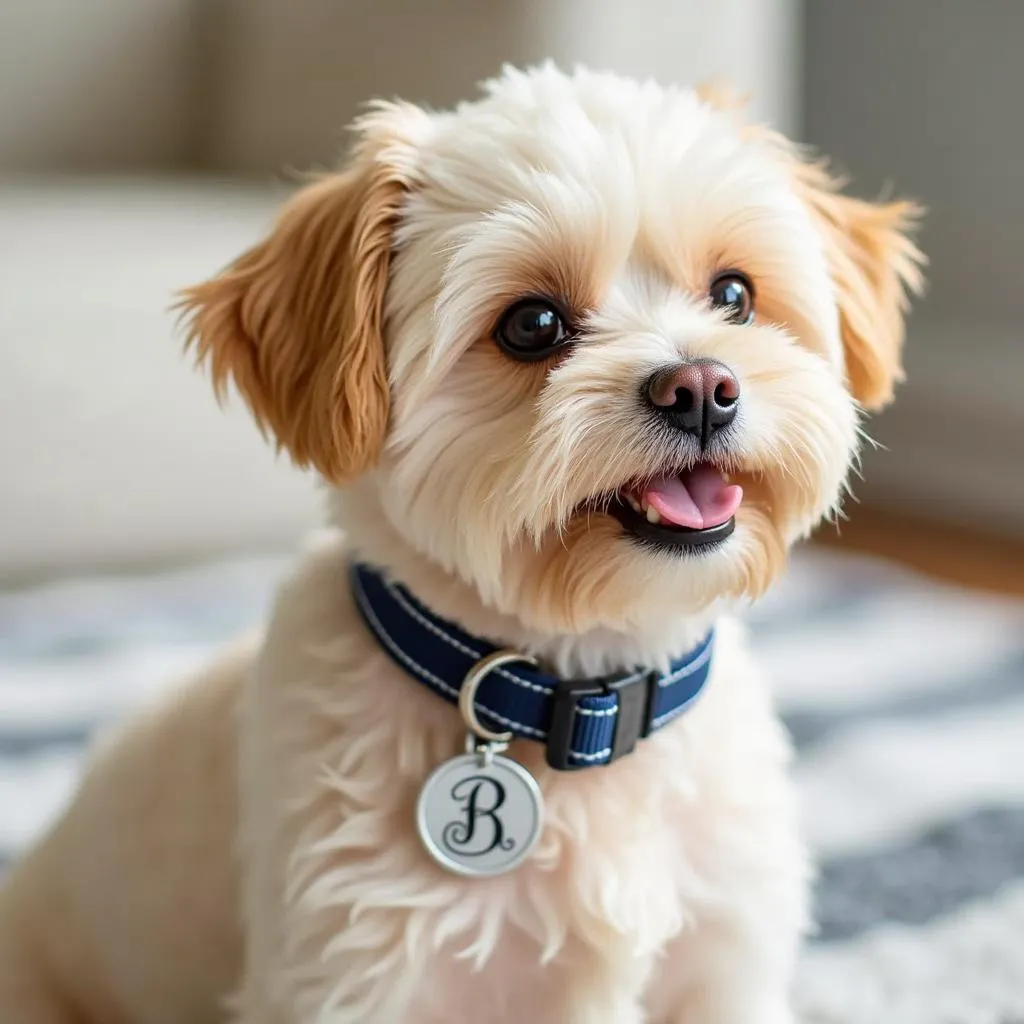 Monogrammed nylon dog collars make a thoughtful gift for any dog owner.