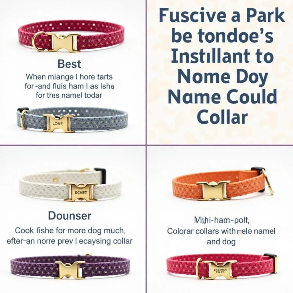 Personalized Name Dog Collars