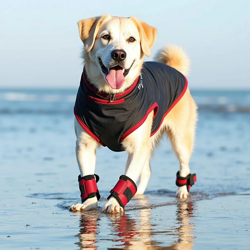 Neoprene Dog Gloves for Water Sports and Protection