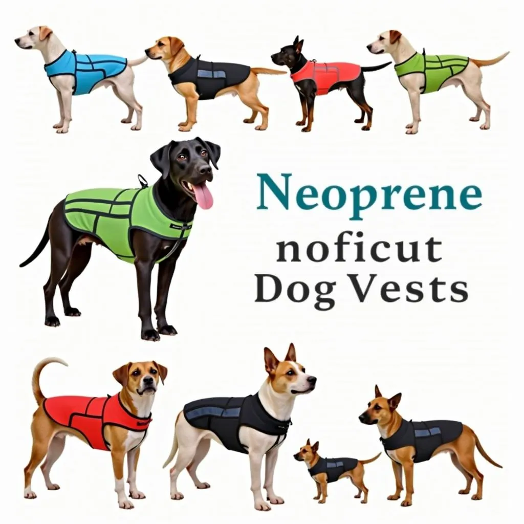 Neoprene dog vest for small, medium, and large breeds