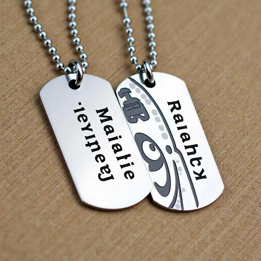 NFL Dog Tags with Personalized Engraving