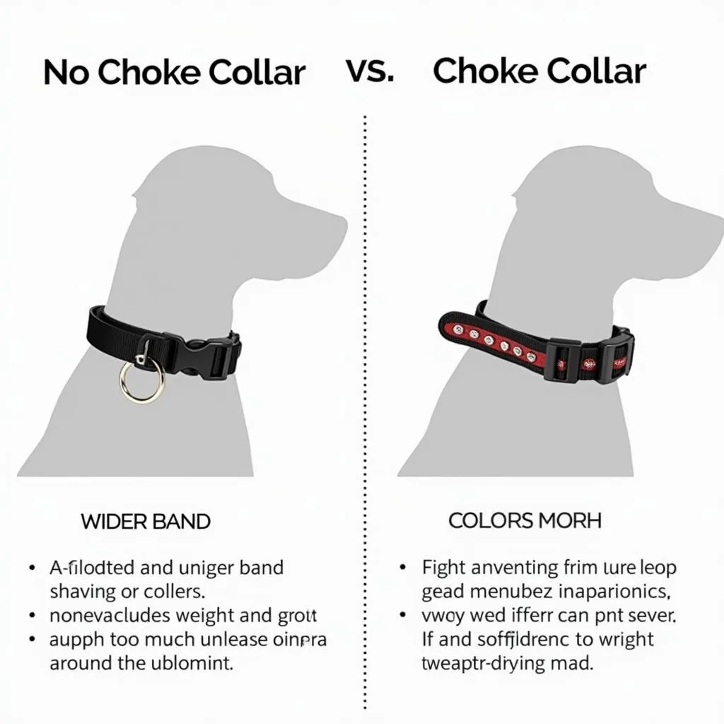 No choke dog collars vs. choke collars