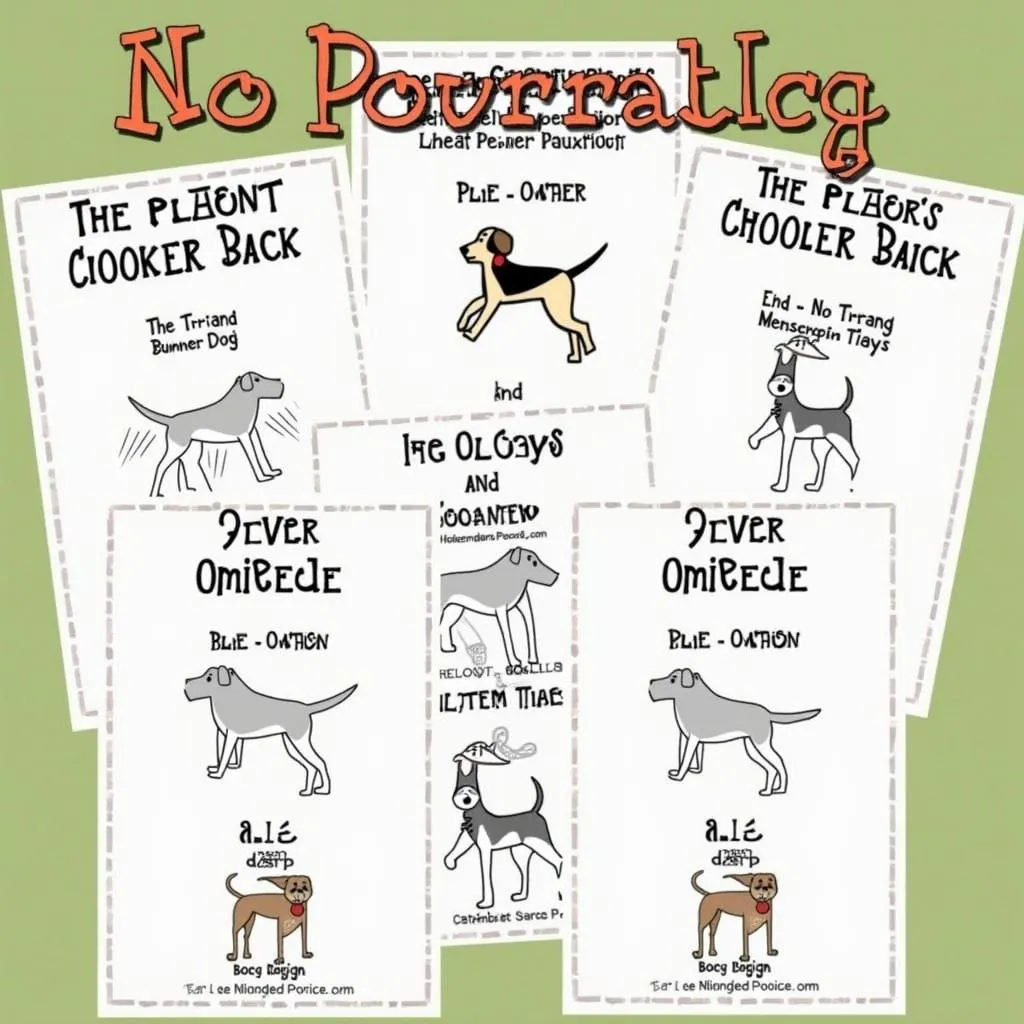 Printable No Dog Pooping Sign Templates