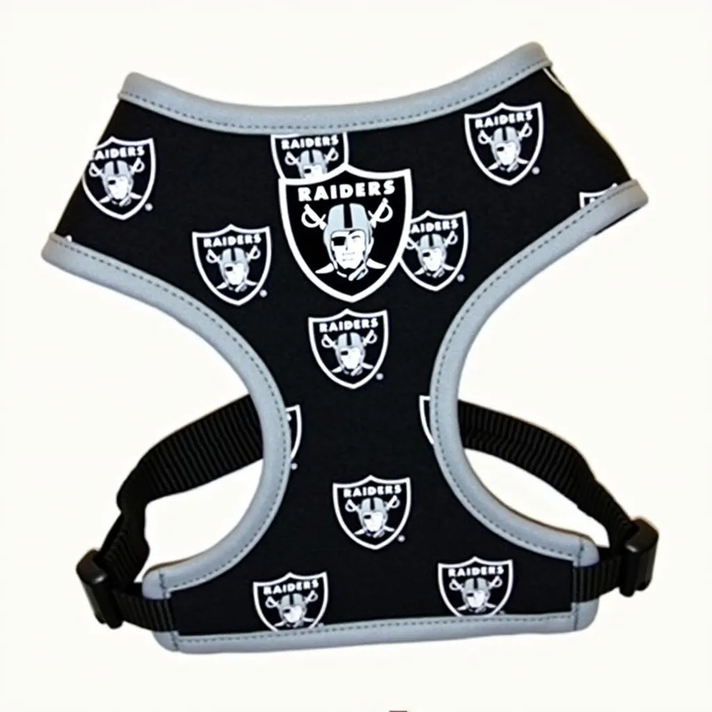 Oakland Raiders Dog Harness Logo