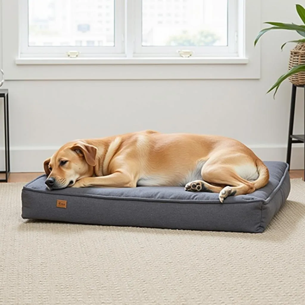 Orthopedic dog bed for joint pain and arthritis relief