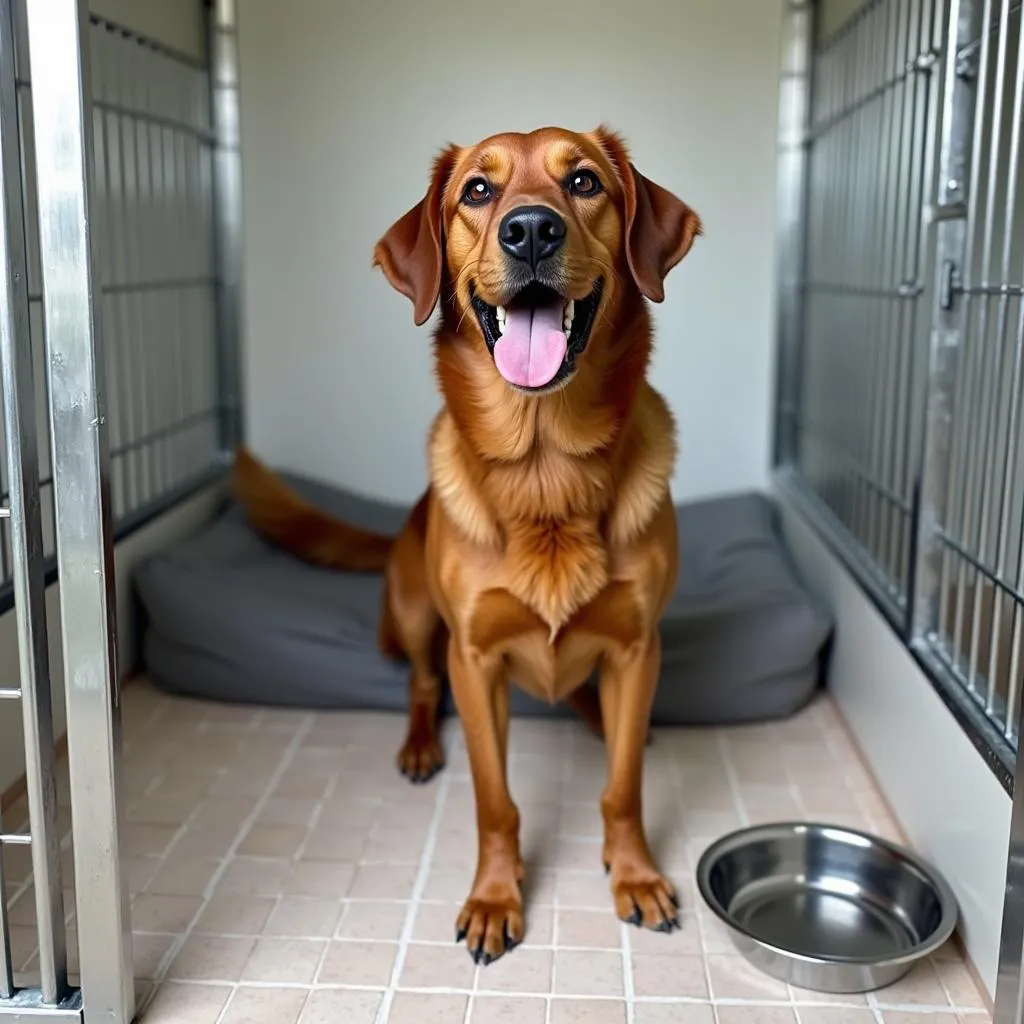 Fresh smelling dog kennel after applying odor control tips