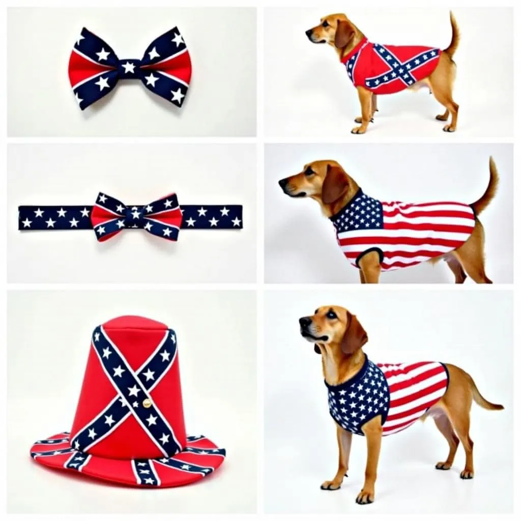 Patriotic Dog Accessories featuring USA Flag Designs