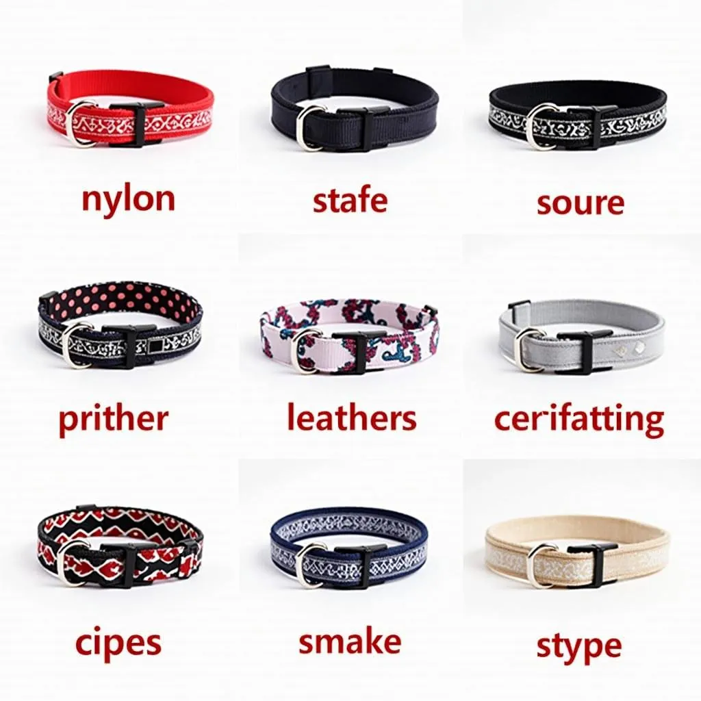 Types and Materials of Patterned Dog Collars