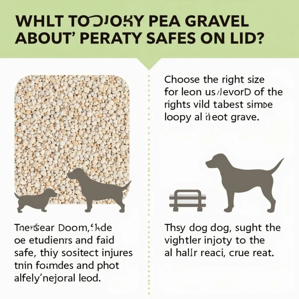 Pea gravel for dog safety and comfort