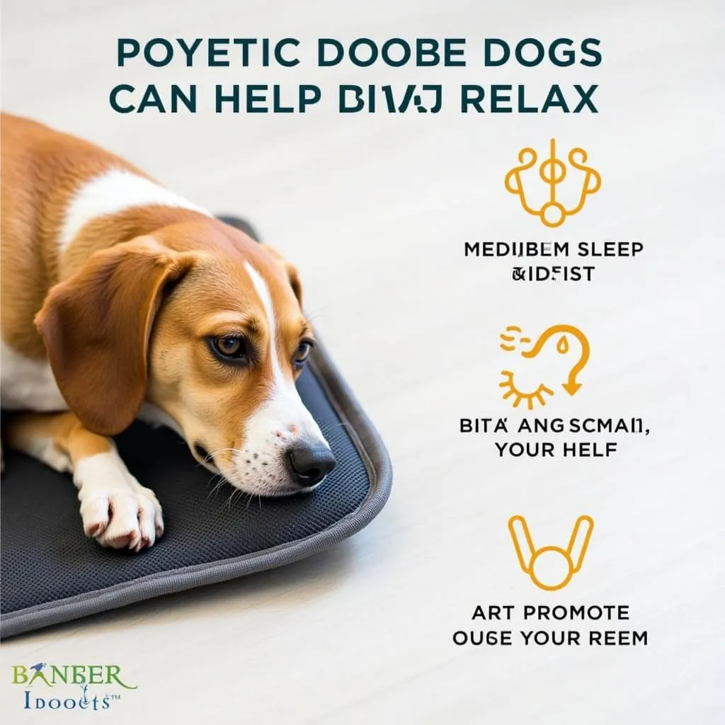 PEMF mat for dog relaxation: A dog relaxing on a PEMF mat, enjoying the benefits of this therapeutic device.