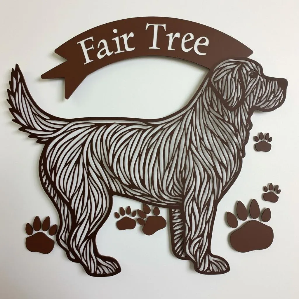 Personalized Decorative Metal Dog Sign