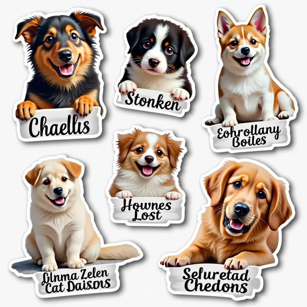 Personalized Dog and Cat Stickers for Gifts