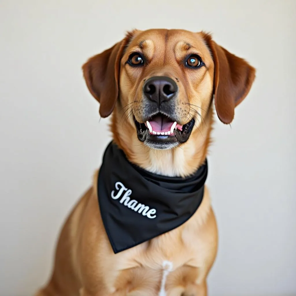 Personalized Dog Bandana Name