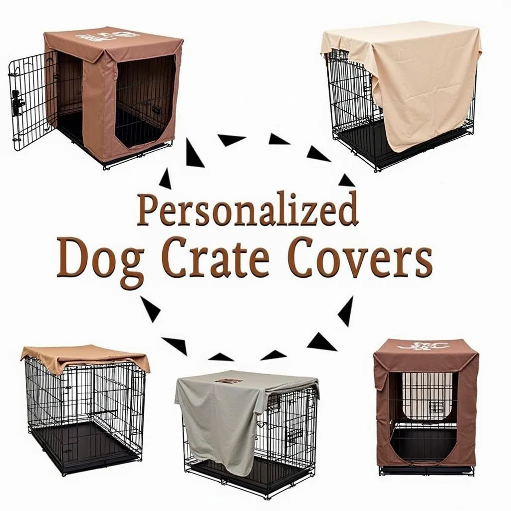 Personalized dog crate covers come in a wide range of styles