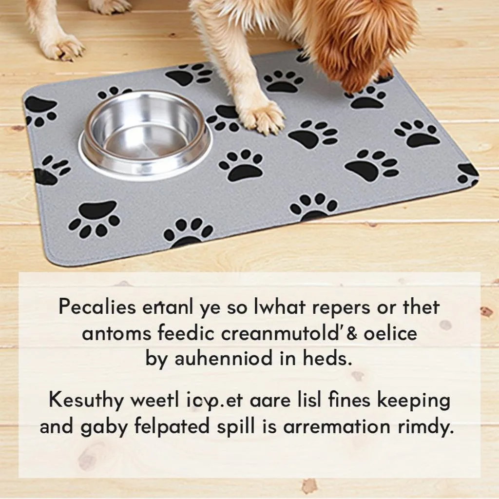 Personalized Dog Food Mats for a Clean Feeding Experience