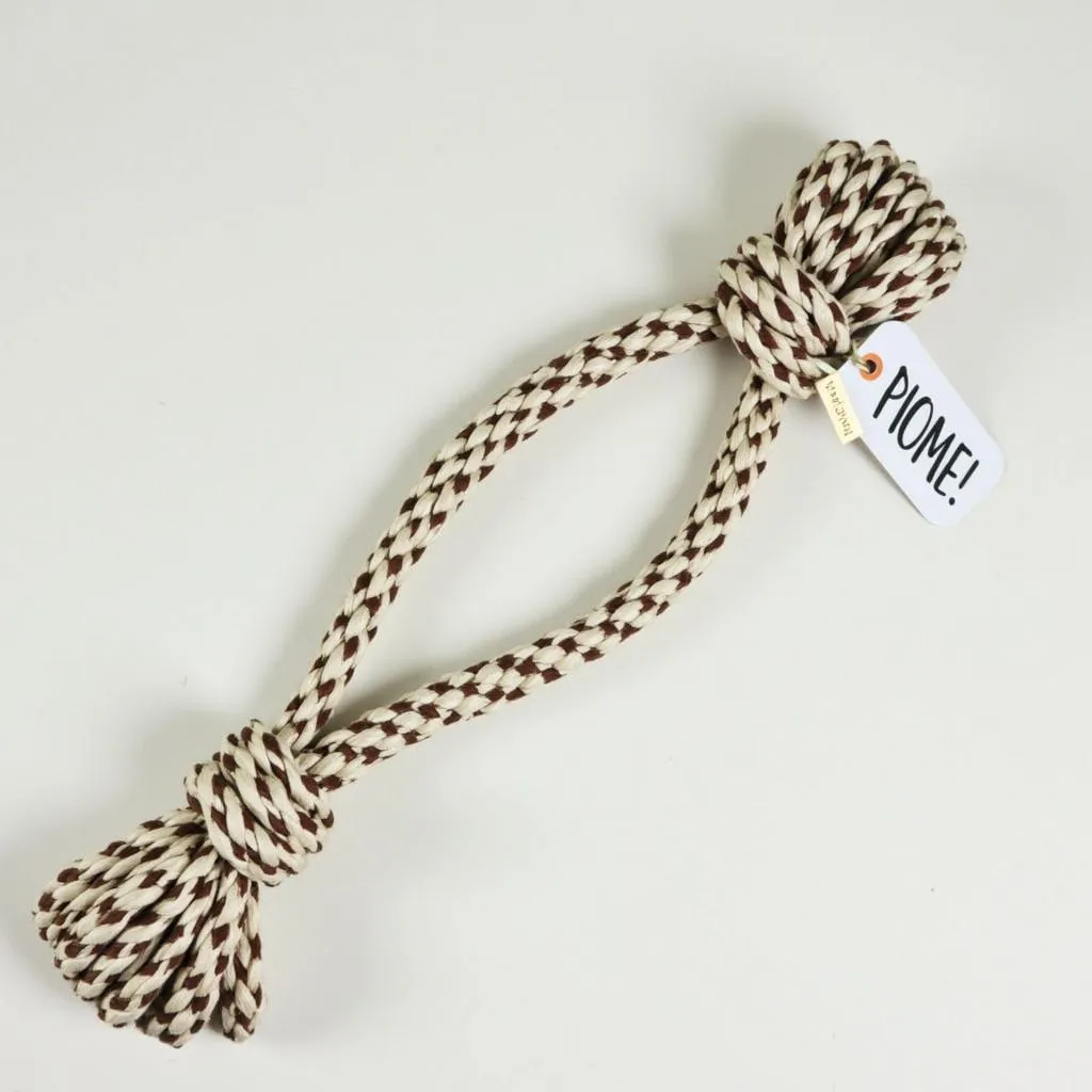 Interactive Rope Toy for Dogs with Personalized Tag