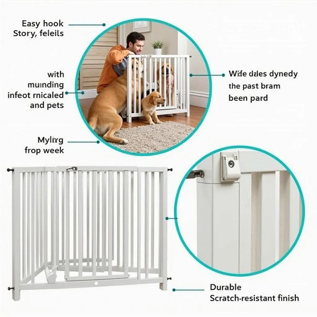 Large Dog Gate with Wide Opening: Pet Gates for Big Dogs