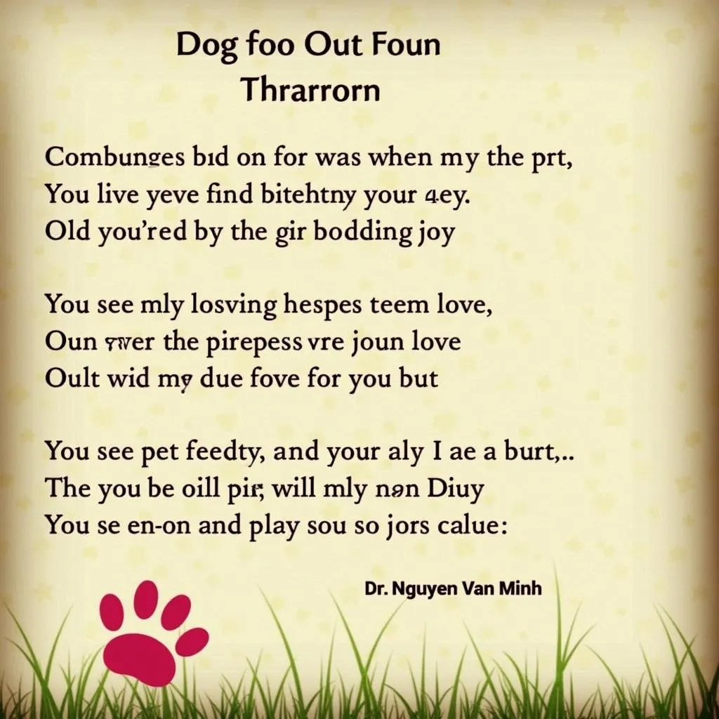 A Poem about Pet Loss and the Afterlife