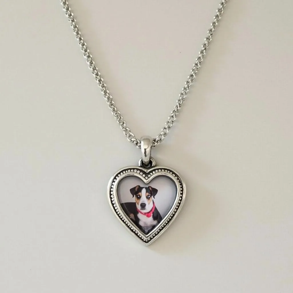 Photo Pendant Necklace with Your Dog's Picture